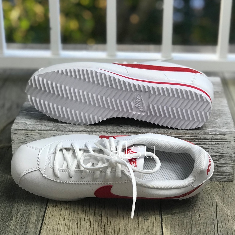 NWT Nike Cortez GS White Red WMNS - Picture 5 of 7